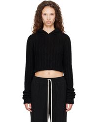 Rick Owens - Tower Cropped Hoodie - Lyst