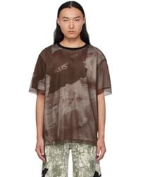 Kusikohc - Printed Mesh T-Shirt - Lyst