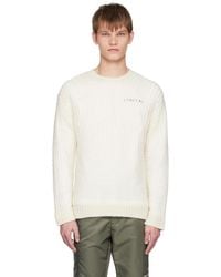 Helmut Lang - Off-white Layered Sweater - Lyst