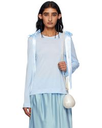 Simone Rocha - Ssense Exclusive Bow Ribbon Tail Long Sleeve T-Shirt - Lyst