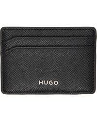 HUGO - Leather Card Holder - Lyst