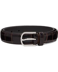 TOTEME - Slim Croco-Embossed Belt - Lyst