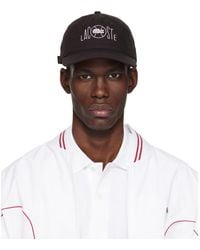 Lacoste - Printed Cotton Twill Cap - Lyst