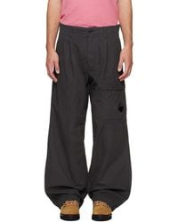 C.P. Company - Micro-Reps Boxy Pleats Cargo Pants - Lyst