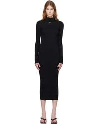 Off-White c/o Virgil Abloh - 'Off' Stamp Rib Round Maxi Dress - Lyst
