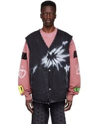 we11done - Black Cotton Vest - Lyst