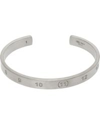 【Maison Margiela】 NUMBER REFERENCE CUFF 6,5mm MAISON MARGIELA NUMBER REFERENCE RING 6,5mm SILVER - MEGUSTA