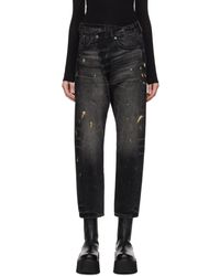R13 - Black Crossover Jeans - Lyst