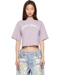 Palm Angels - Dripping Curved Logo Boxy T-Shirt - Lyst