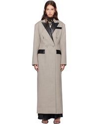 Nanushka - Taupe Ferris Coat - Lyst