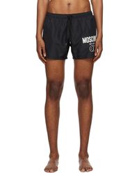 Moschino - Black Double Smiley Swim Shorts - Lyst
