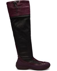 Kiko Kostadinov - Burgundy Avocet Leather Tall Boots - Lyst