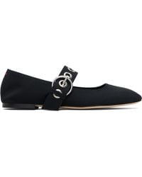 Aeyde - Uma Eyelet Mary-Jane Ballerina Flats - Lyst