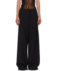 Jean Paul Gaultier - ブラック 'The Stirrup' トラウザーズ - Lyst