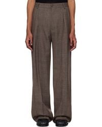 メンズ Dries Van Noten ブラウン ヘリンボーン トラウザーズ | Lyst メンズ Dries Van Noten ブラウン ヘリンボーン トラウザーズ | Lyst