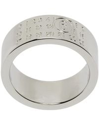 MM6 by Maison Martin Margiela - Numeric Signature Numbers-Motif Ring - Lyst