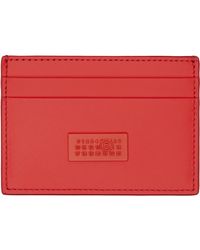 MM6 by Maison Margiela - Numeric Leather Card Holder - Lyst