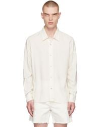 Ami Paris - White Press-stud Shirt - Lyst