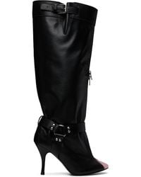 August Barron - Unzipped Tall Boots - Lyst