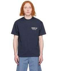 Carhartt - T-shirt 'less troubles' bleu marine - Lyst