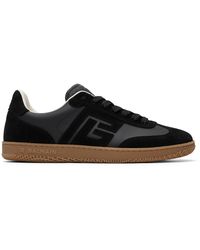 Balmain - Suede & Smooth Leather Swan' Sneakers - Lyst