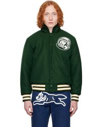 BBCICECREAM - Blouson Aviateur De Style Teddy Vert À Logo - Lyst