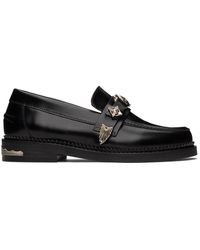 Toga Virilis Leather Loafers - Black