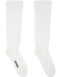 Rick Owens - White Knee High Socks - Lyst