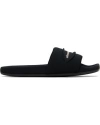 Alexander Wang - 'Aw' Slash Knit Pool Slides - Lyst