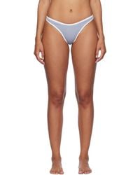 Frankie's Bikinis - ブルー&ホワイト Dove ストライプ クラシック ビキニボトム - Lyst
