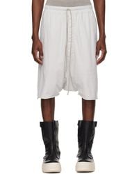 Rick Owens - Off- Temple Drawstring Pods Shorts - Lyst