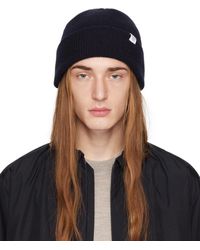 Norse Projects - Navy Rib Beanie - Lyst