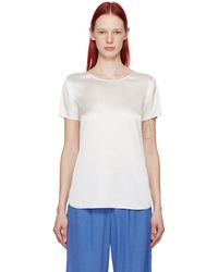 Max Mara - T-shirt cortona blanc cassé - Lyst