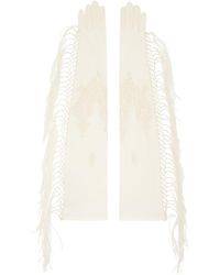 Conner Ives - Ssense Exclusive Off- Piano Shawl Gloves - Lyst
