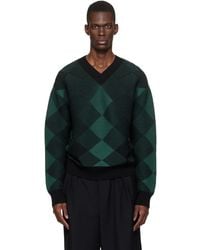 Dries Van Noten - Argyle Sweater - Lyst