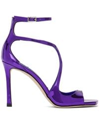 Jimmy Choo - Purple Azia 95 Heeled Sandals - Lyst