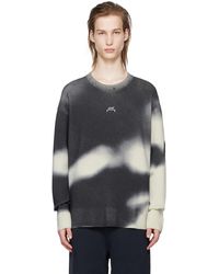 A_COLD_WALL* - * Black & White Gradient Sweater - Lyst