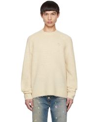 Acne Studios - Beige Embroidered Sweater - Lyst