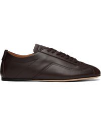 BOSS - Nappa-Leather Deed Logo Sneakers - Lyst
