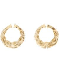 Alaïa - Square Spiral Small Hoop Earrings - Lyst
