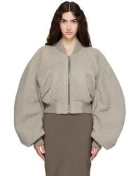 Rick Owens - Tower Secchia Cropped Flight Jacket - Lyst