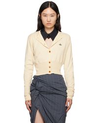 Vivienne Westwood - オフホワイト Bea クロップド カーディガン - Lyst