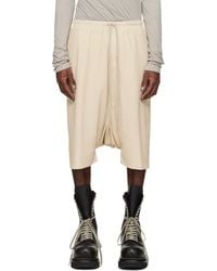 Rick Owens - Temple Rick S Pods Leather Shorts - Lyst