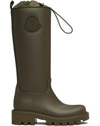 Moncler - Khaki Kickstream High Rain Tall Boots - Lyst