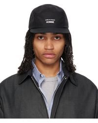 Comme des Garçons Logo Embroidered Cap in Black for Men | Lyst