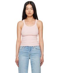 RE/DONE - Hanes Edition Ribbed Tank Top - Lyst