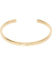 Maison Margiela - Bracelet Manchette Reference À Logo - Lyst