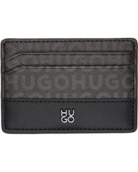 HUGO - Stacked-Logo Card Holder - Lyst