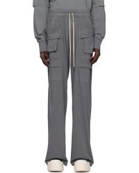 Rick Owens - Porterville Creatch Wide Drawstring Cargo Pants - Lyst