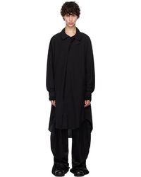 【関税込み】JULIUS ブラック Layered LS Tシャツ 251420M213006_1.jpg